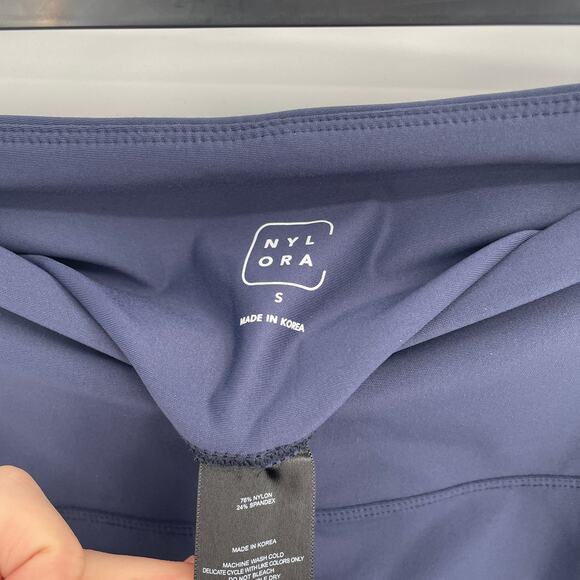 Nylora Dylan Navy & Pink Leggings // S - Picture 5 of 8